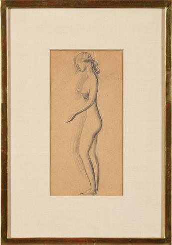ELIE NADELMAN (1882-1946) Standing Nude in Profile.